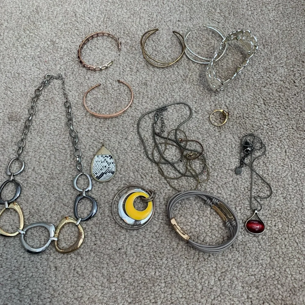 13 Piece  Mixed Metal Jewelry Set- Flawed